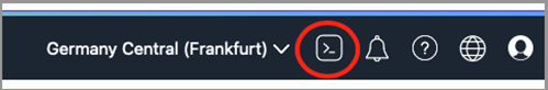 Abbildung 2: Ein Click auf das Symbol startet die Shell