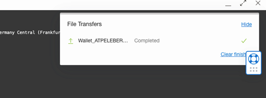 Abbildung 4: Kopieren Sie das Wallet-File per Drag & Drop in die Shell